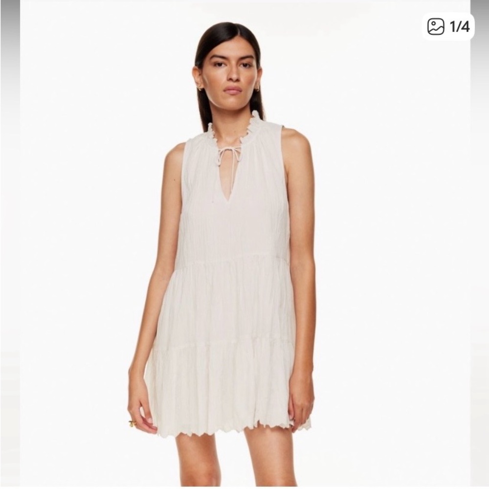 Aritzia Wilfred White Boho Daiquiri Dress